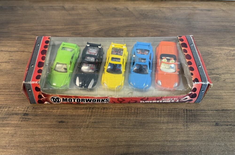 Vintage Motorworks Tunerseries 1 - 5 car set - diecast - 1:64 scale 2002